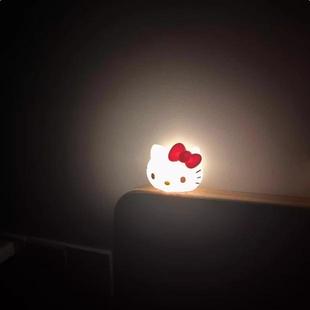 Kitty床頭小夜燈兒童睡眠燈創(chuàng)意小禮物可愛貓咪護(hù)眼睡眠燈 Hello
