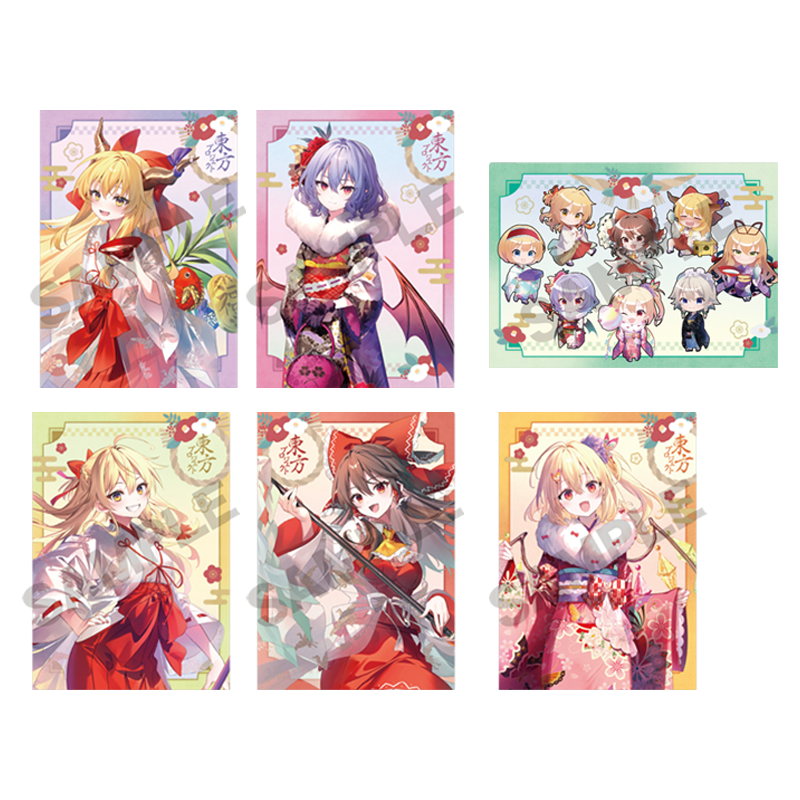 限购五件 东方Project 博丽神社新年参拜 文件夹 B1半幅挂画 现货