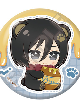 预定定金  进击的巨人 饿肚子小熊 Q版吧唧徽章 H1027 周边