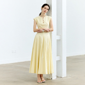 NON RESTRAIN法式 高级肌理感收腰显瘦长裙女小众设计感优雅连衣裙