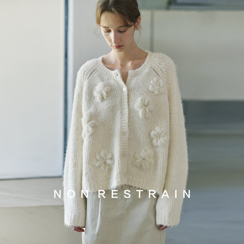 NONRESTRAIN圆领法式针织毛衣女