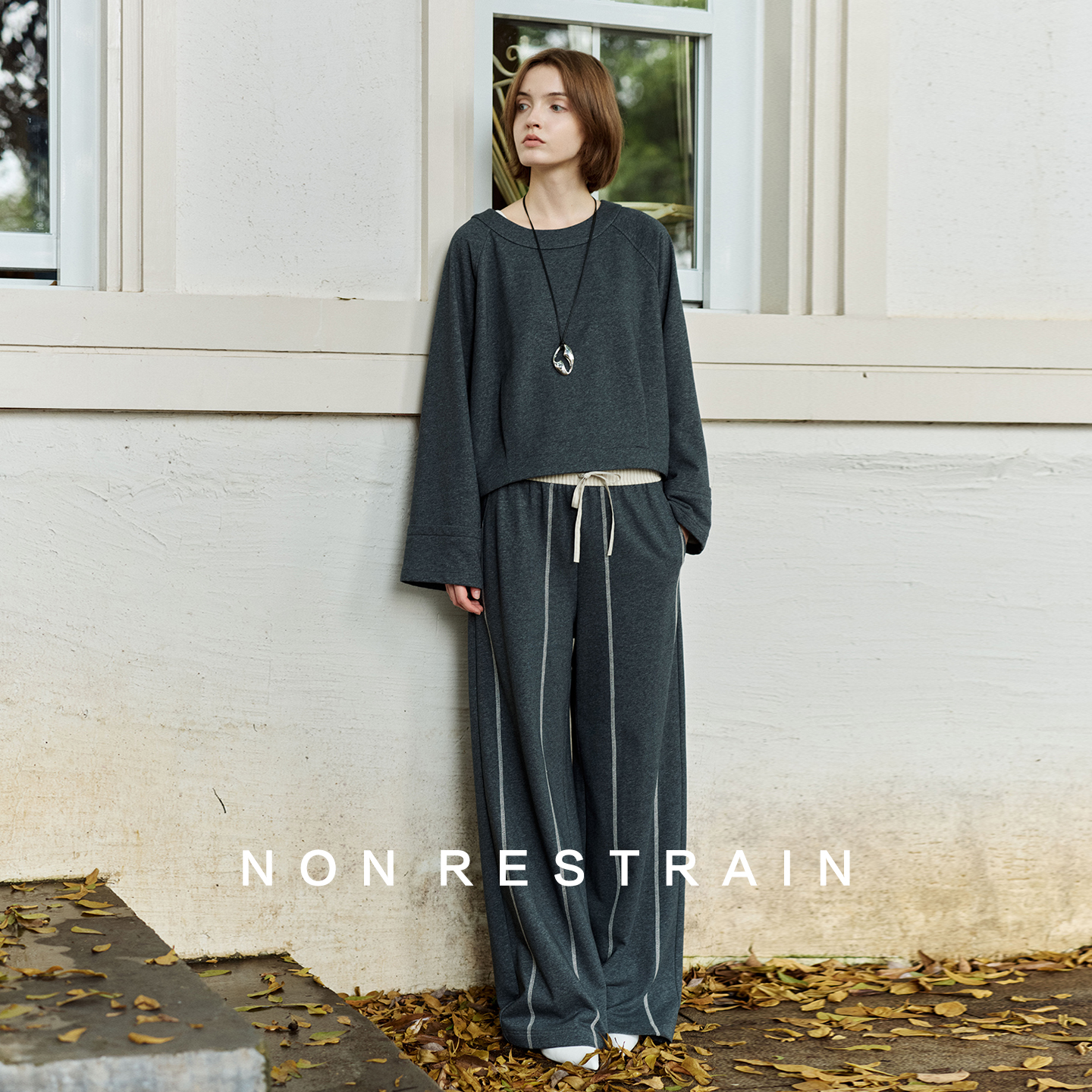 NONRESTRAIN休闲卫衣卫裤套装女