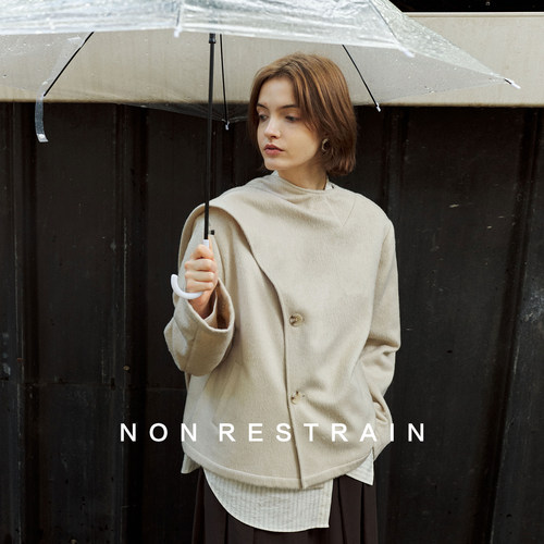 NONRESTRAIN法式短款双面呢外套
