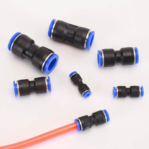 气动接头PU直通对接气管接头快插塑料接头快速接头PU-4 6 8 10 12