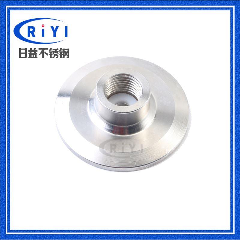 304卫生级快装压力表接头底座 不锈钢卡盘内丝内螺纹端头M14 M20