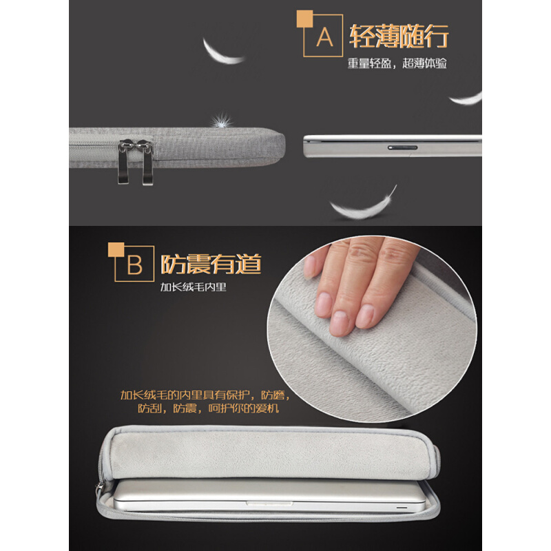 。适用雕塑家15.6英寸MF16LA便携显示器屏保护套MF161LB加绒16寸