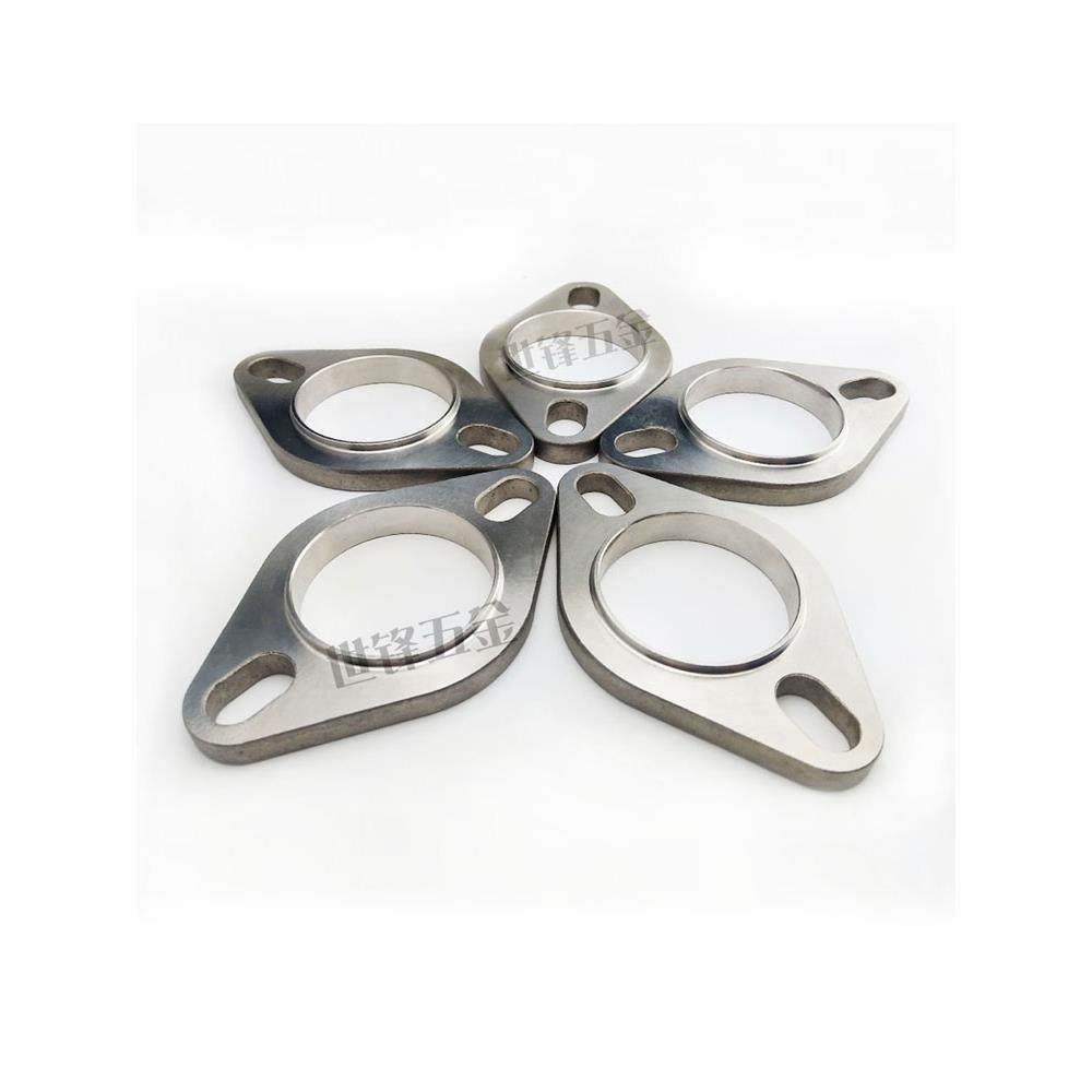 排气管法兰盘消声器接口垫片三元催化头端不锈钢接头耐高温垫现货