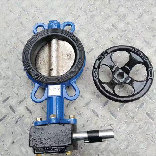 D371X-16涡轮蝶阀对夹式蝶阀 手轮蝶阀软密封管道蝶阀