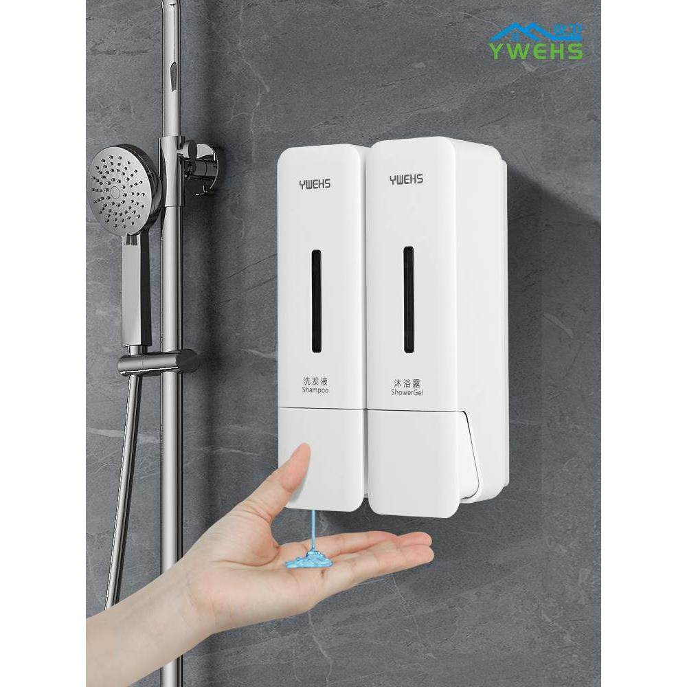 皂液器壁挂式免打孔酒店浴室洗发水沐浴露分装瓶厨房洗手液按压盒