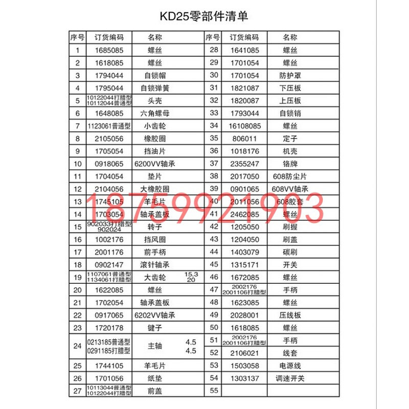 。坚固原装配件KD25A-150角磨机定转子头壳齿轮主轴承调速开关碳
