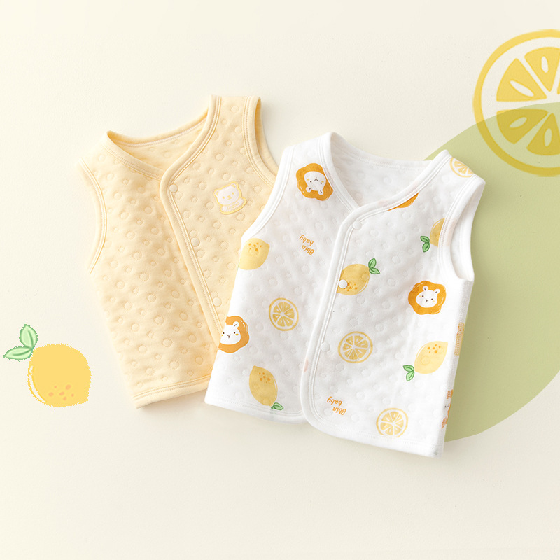 宝宝马甲春秋冬外穿婴儿马夹保暖夹棉新生儿童小坎肩男女背心纯棉