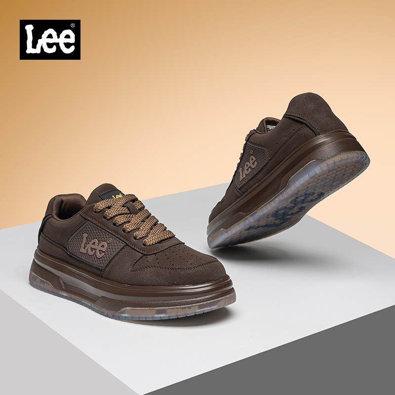 Lee官方男鞋2025秋冬新款男士休闲鞋子男潮鞋增高复古风真皮板鞋