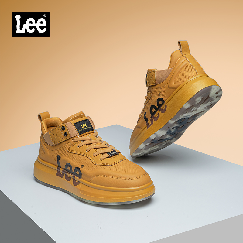 Lee真皮男士户外休闲高帮男鞋