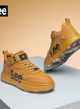 Lee官方男鞋2025新款冬季男士休闲板鞋子男潮鞋复古加绒中高帮鞋