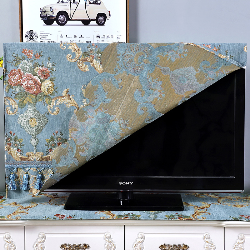 2024年新款轻奢电视剧防尘罩套75寸65寸55遮盖布盖电视机的防马小