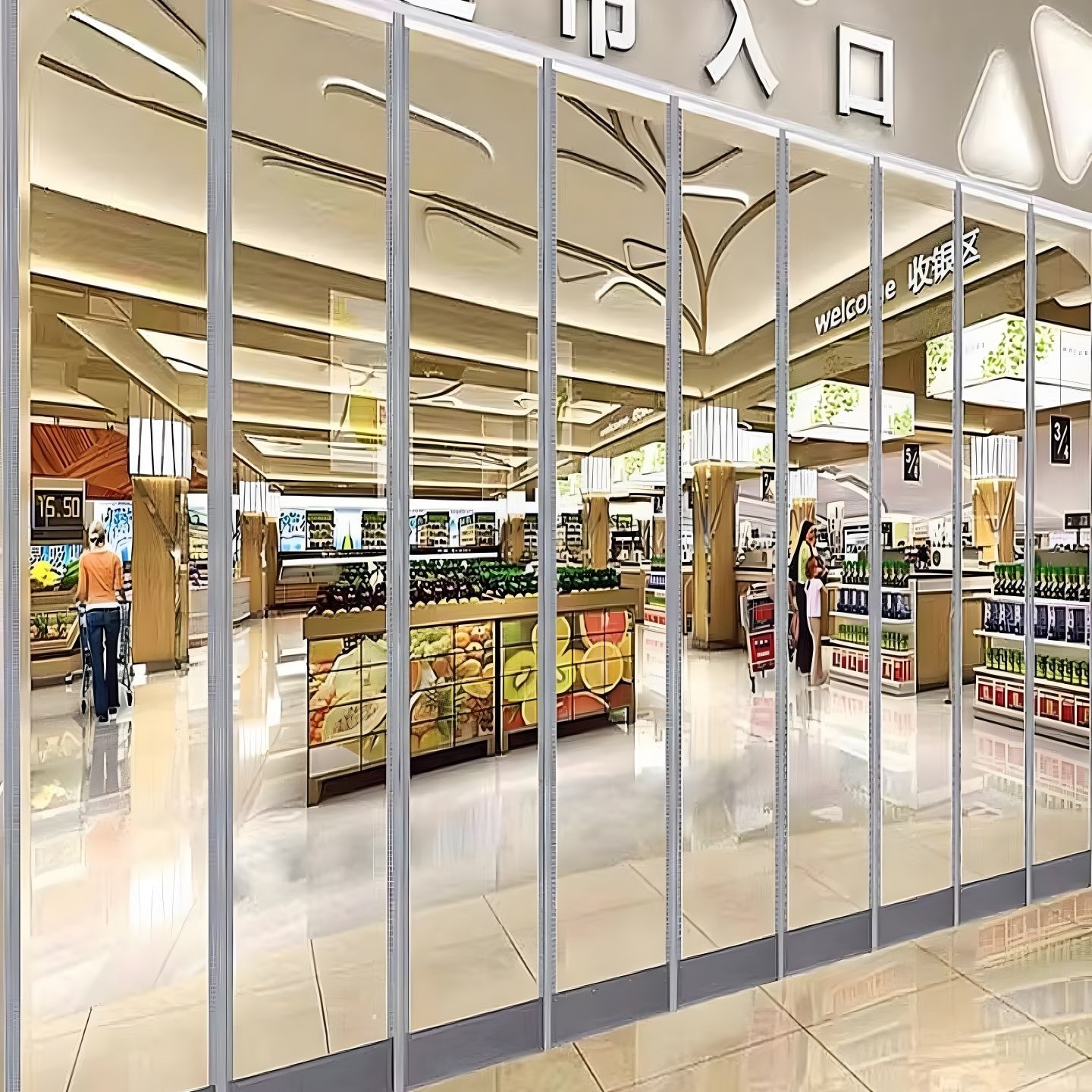 磁吸门帘空调挡风透明家用隔断帘商用隔热磁铁自吸塑料PVC软门帘