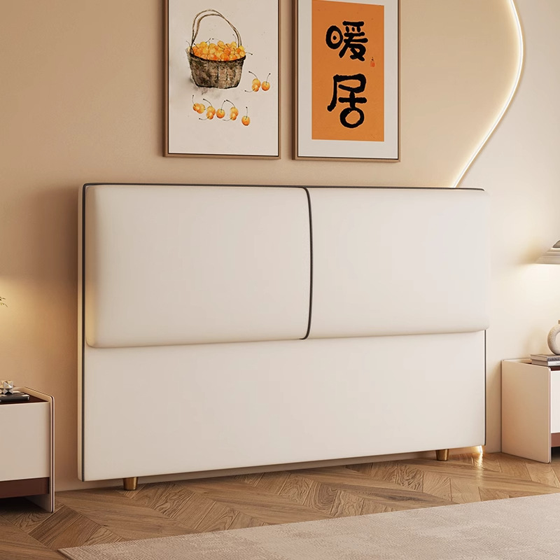 单买软包床头靠背2025新款实木背板轻奢感家用落地双人床靠垫