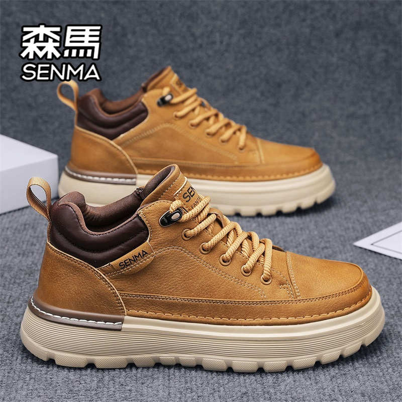 SENMA/森马旗舰男高帮工装板鞋
