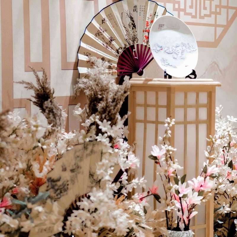 中式婚礼现场布置j装饰道具婚庆宫灯路引2021新款引路灯结婚舞台