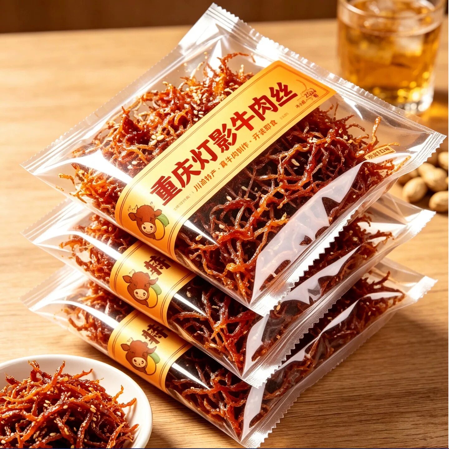 四川特产！灯影牛肉丝麻辣重庆成都解馋办公室零食休闲小吃食品干
