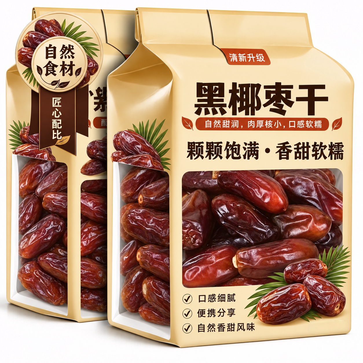 黑椰枣特级大新货纯正天然官方旗舰店沙漠原味解馋新疆特产零食
