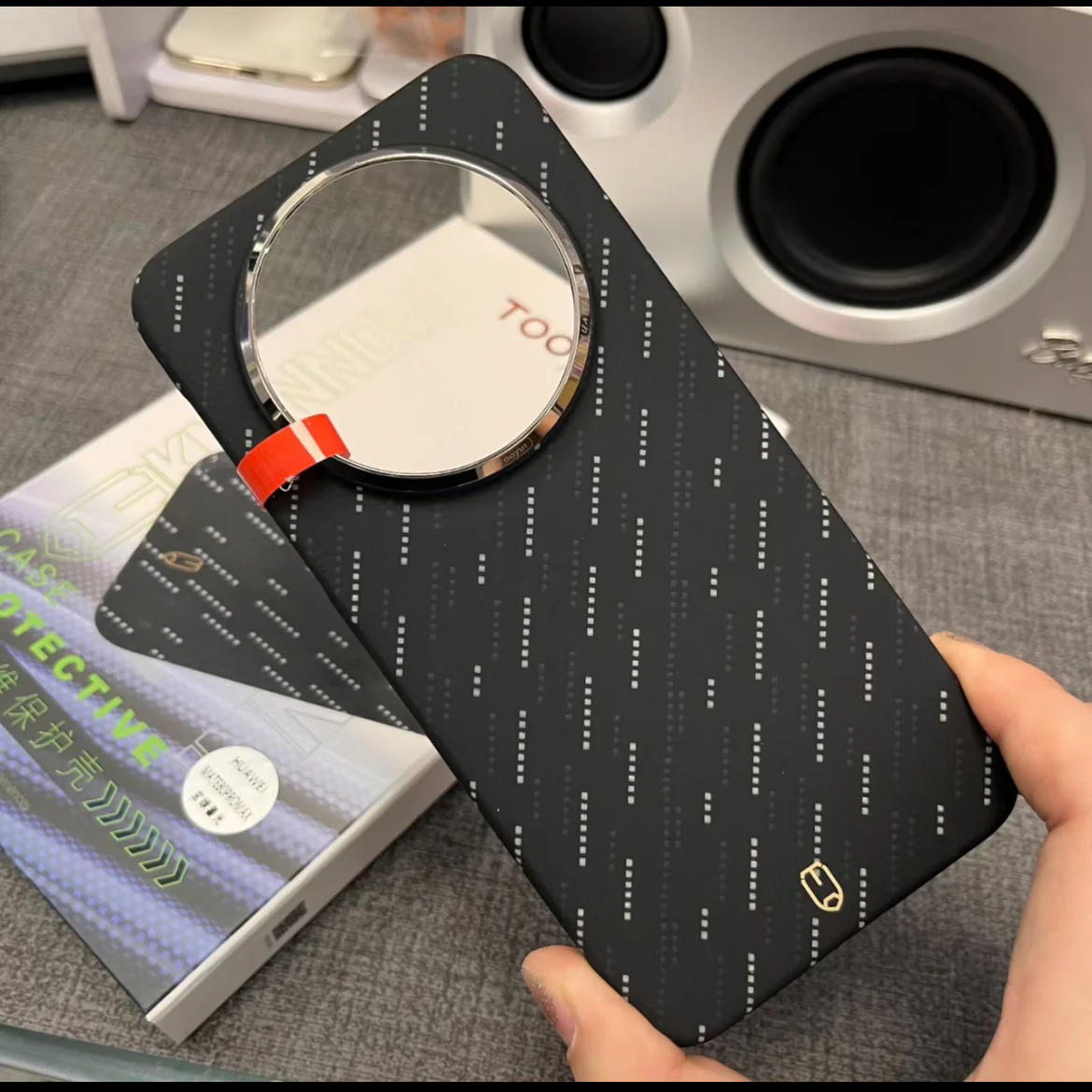 Tooyu图语适用于华为mate80promax玄绿鎏光凯夫拉磁吸手机壳mate80pro华为500D芳纶纤维磁吸壳