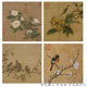 宋代花鸟装 中古风复古玄关客厅卧室过道壁画芯 饰画复古禅意法式