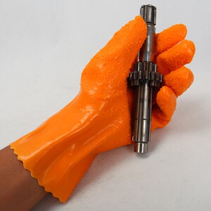 2双包邮浸塑耐酸碱耐油化工渔业东兴岩浪牌628止滑镀锌专用手套