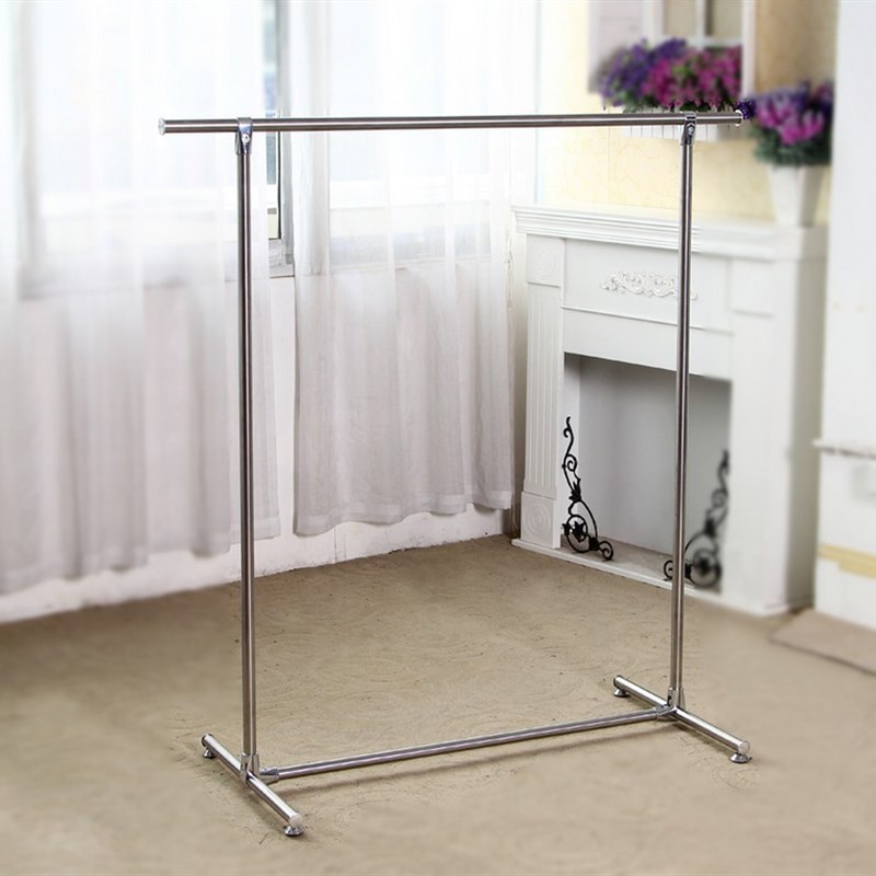 落地晾衣杆单杆衣架室内挂衣架简易衣架阳台嗮衣架不锈钢衣架定制
