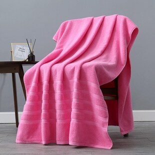 长棉绒90cm大浴巾 175加大加厚浴巾毛巾 加厚洗澡吸水纯棉毛巾90