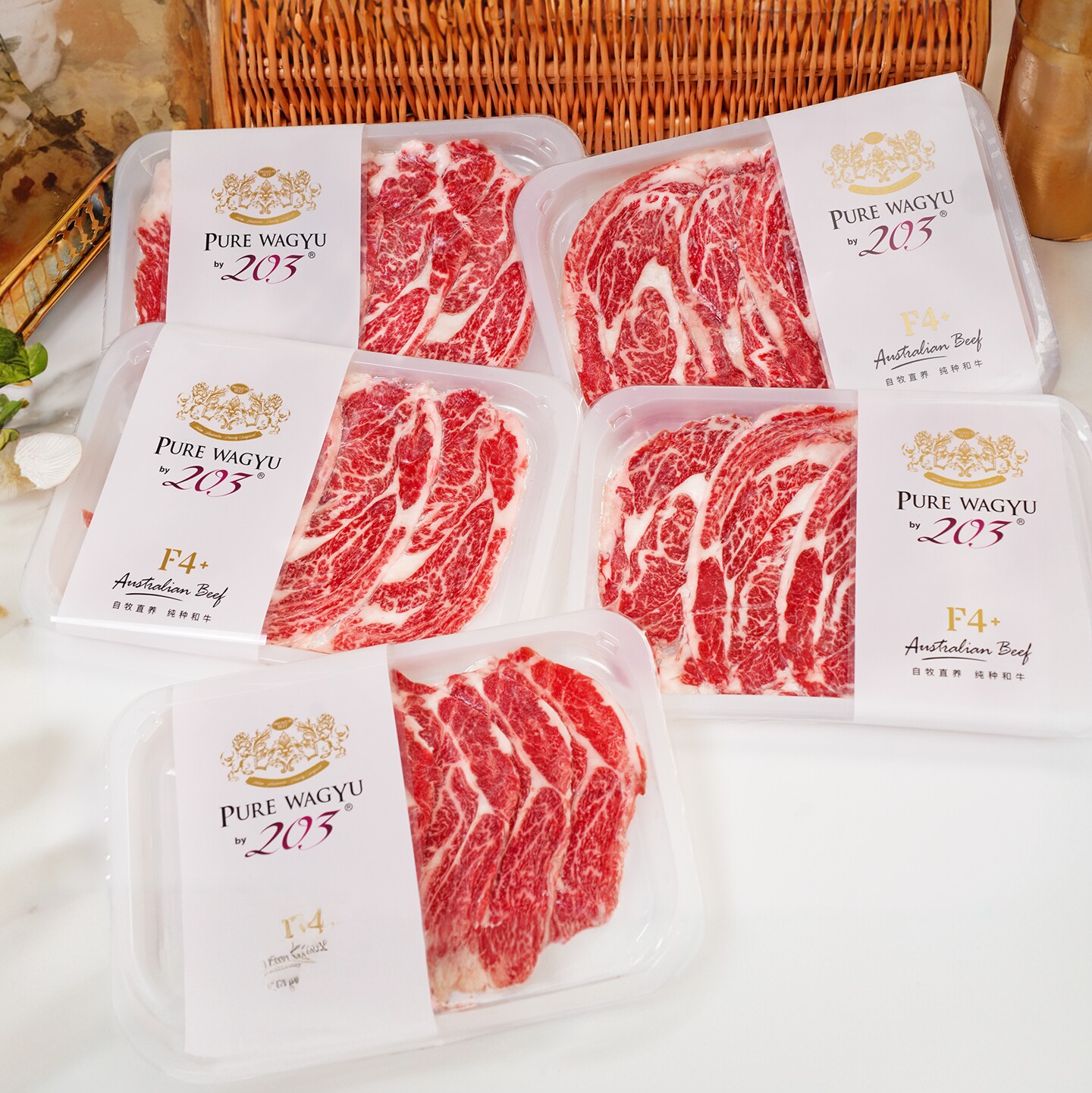 【寿喜烧牛肉】澳洲和牛M9上脑薄片100g F4+纯种和牛 0添加谷饲牛