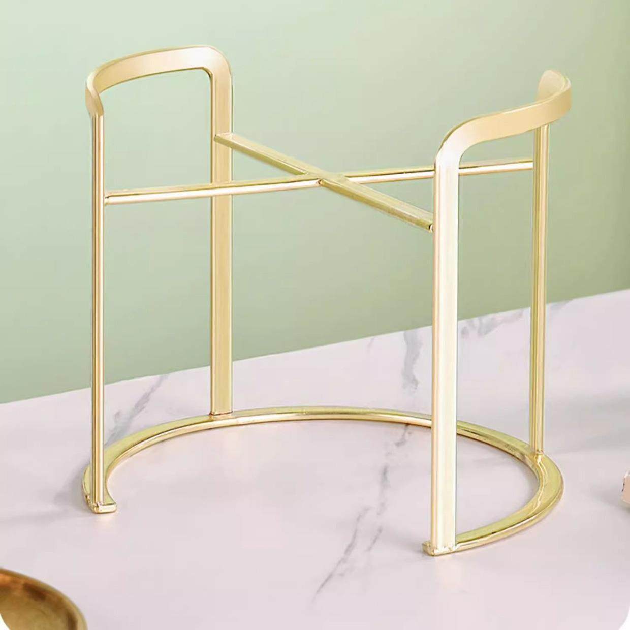 高颜值金色银色金属架收纳架置物架冷水壶冷水桶底座套装配件