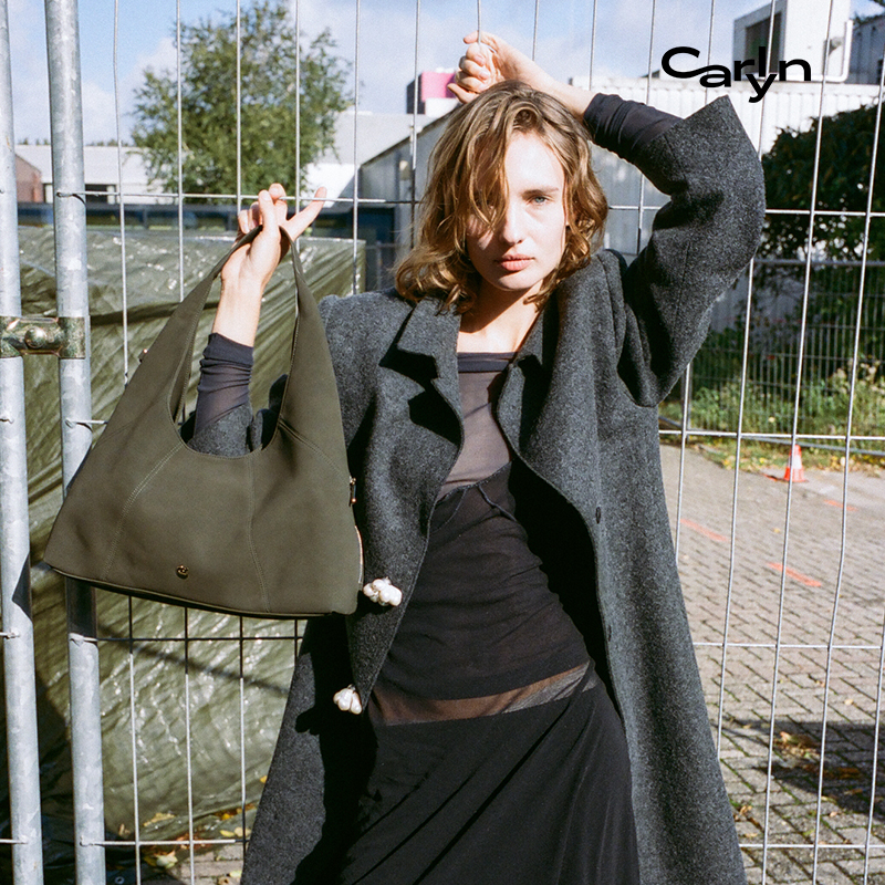 Carlyn NUV大号韩国百搭轻奢质感休闲女士单肩HOBO包通勤腋下包