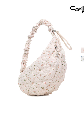 【 赵昕同款】Carlyn FLOWER COZY中号韩国小碎花云朵饺子马鞍包