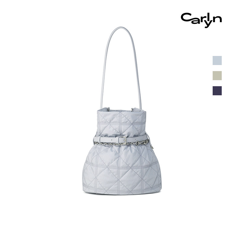 Carlyn PLUM 2026春夏新款韩国休闲百变链条包单肩手提福袋水桶包