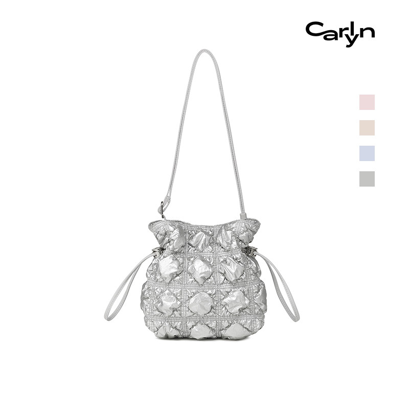 Carlyn DAPE MINI 26夏季新款韩国迷你抽绳手提单肩云朵包福袋包图片