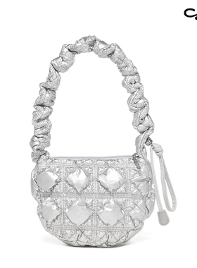 Carlyn POING迷你韩国小众轻奢设计感褶皱云朵单肩包Minnie同款