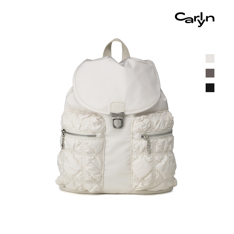 【26秋冬新品】Carlyn SOFTY BACKPACK云朵大容量翻盖插扣双肩包