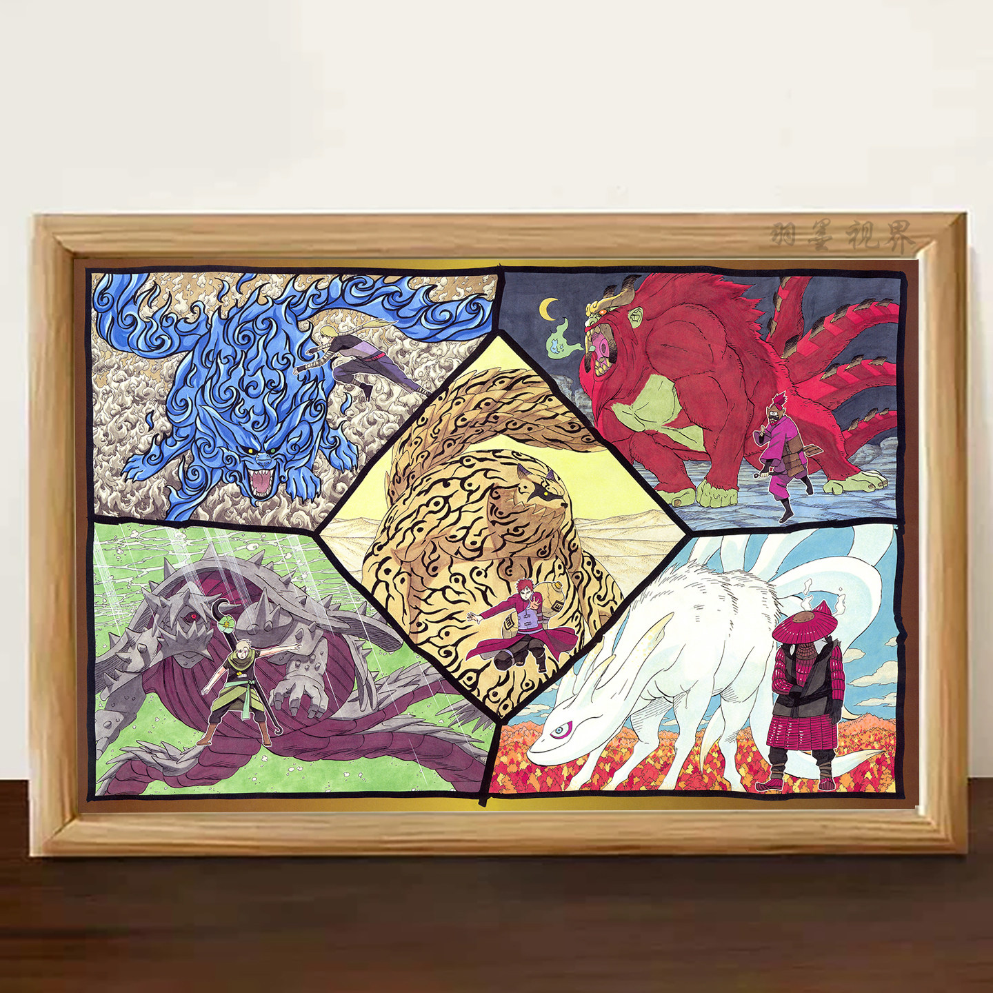 火影忍者尾兽合集桌面装饰画