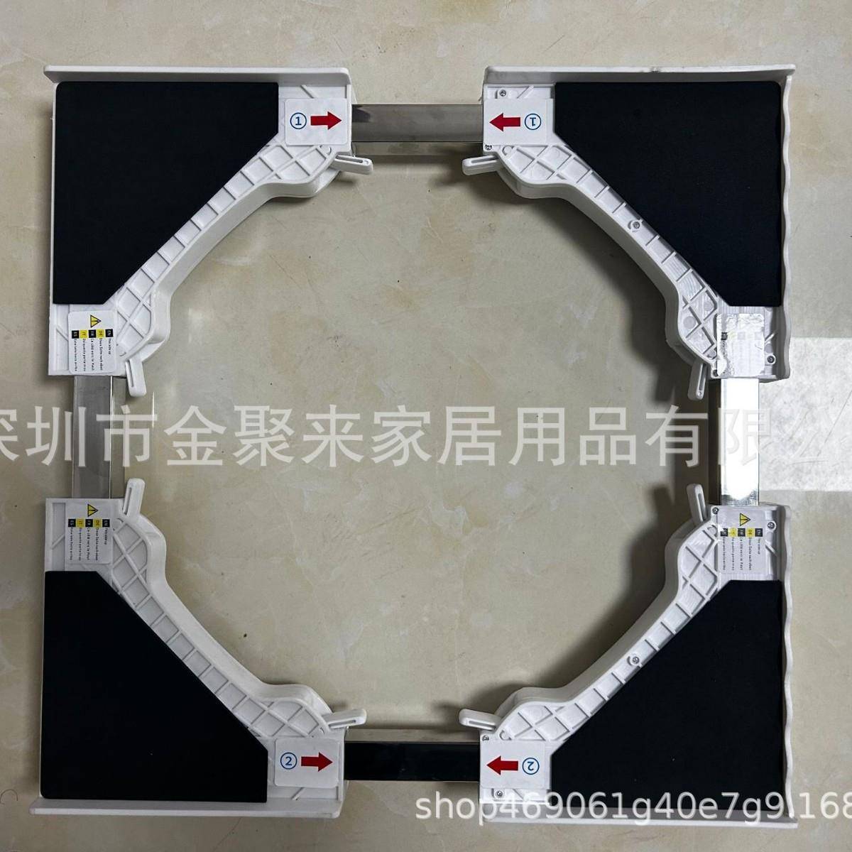 热销通用洗衣机架子连接框架烘干机堆叠架带有可伸缩毛巾架