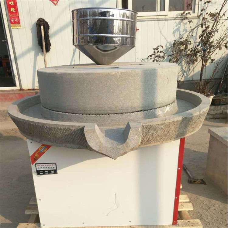 五谷杂粮电动石磨机荞麦小麦面粉石磨机全自动电动豆浆豆子磨浆机