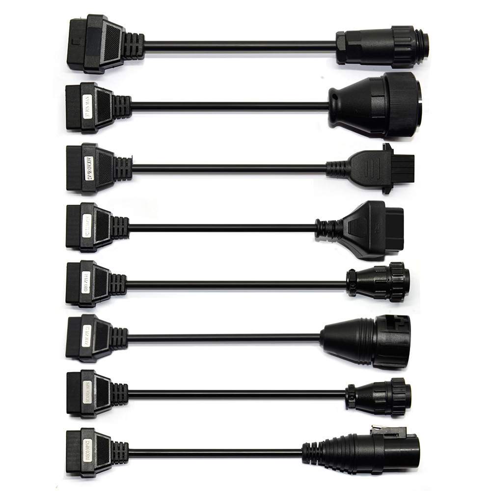 Full Set 8PCS Truck Cables For TCS Multidiag OBD2 转接线