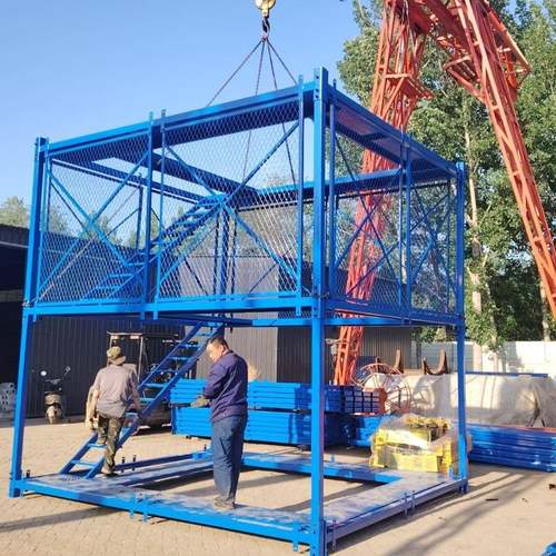 组装工地重型梯笼桥梁隧道建筑施工防护爬梯基坑厢式安全梯笼