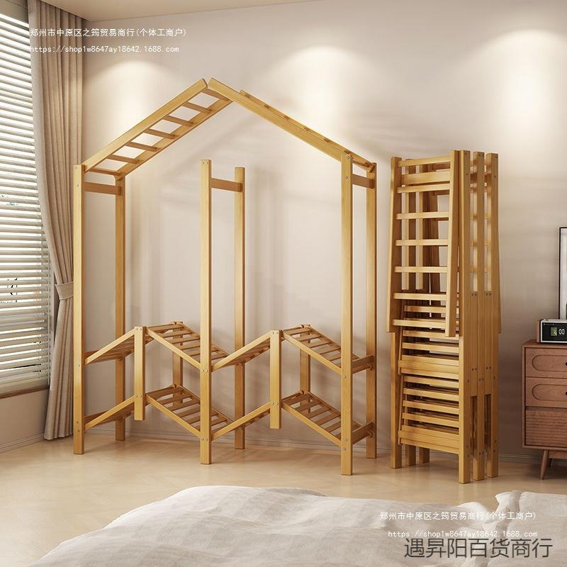 竹制折叠衣柜免安装简易衣柜家用卧室出租房衣柜加粗加厚置物柜子