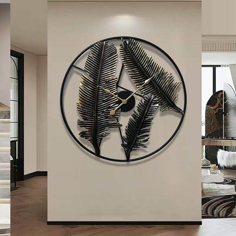 美式钟表挂钟现代装饰画简约时钟创意家用时尚挂表大气北欧挂钟