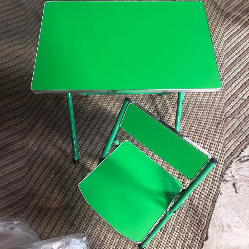 课桌椅儿童写字桌午托班学生吃饭桌子 可折叠学生课桌椅套装