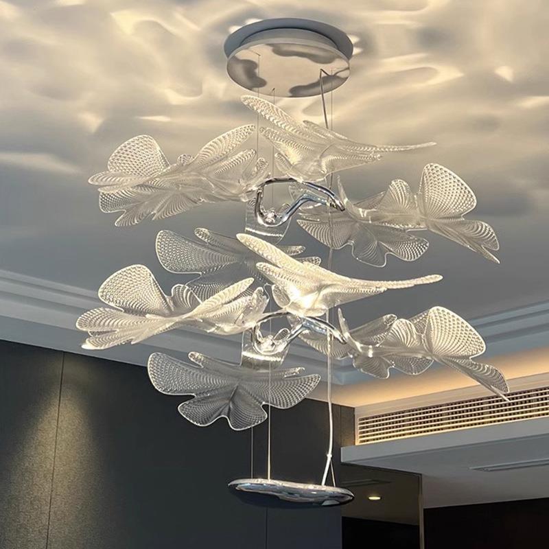 意大利Artemide简约法式客厅悬浮花瓣吊灯餐厅卧室设计师轻奢艺术