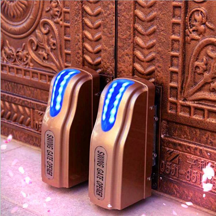 大门铜门电机遥控八字开门机庭院双开对开平开门电机闭门器配件