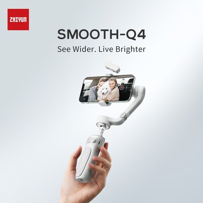 新品ZHIYUN 智云SMOOTH-Q4手持云台稳定器VLOG防抖可折叠smoothq4