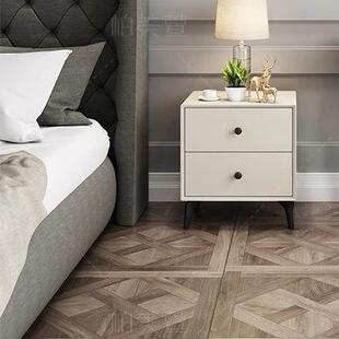 WXKK045后现代床头柜简约北欧烤漆储物收纳柜港式轻奢卧